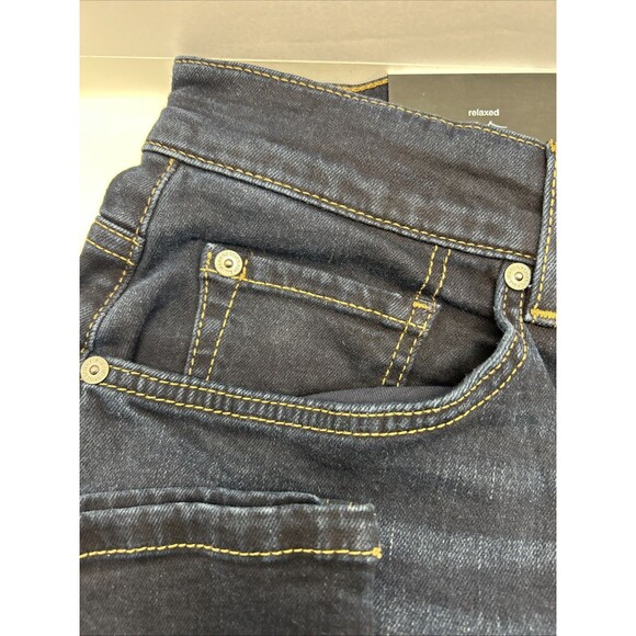 7 for All Mankind Austyn Relaxed Bootcut Jeans Unisex 29x32 Dark Wash NEW - Picture 2 of 10